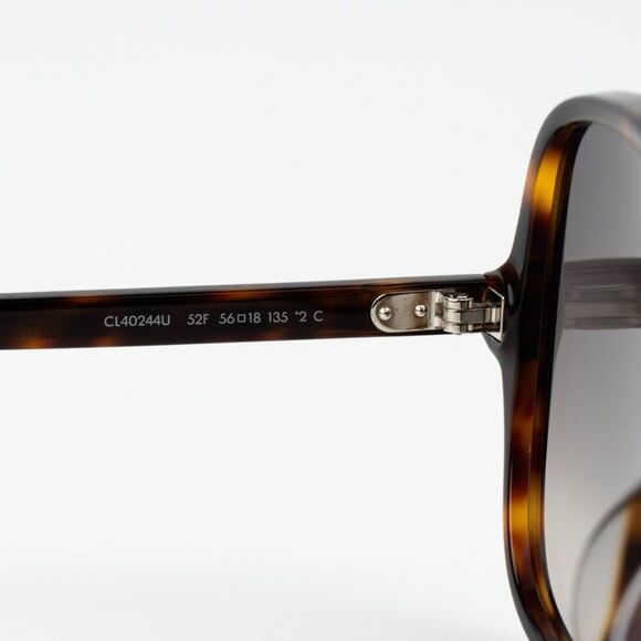 NEW Celine CL40244U 52F CELINE THIN Havana Gradient Women Geometric Sunglasses main image 4